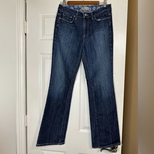 PAIGE Dark Wash Bootcut Jeans
